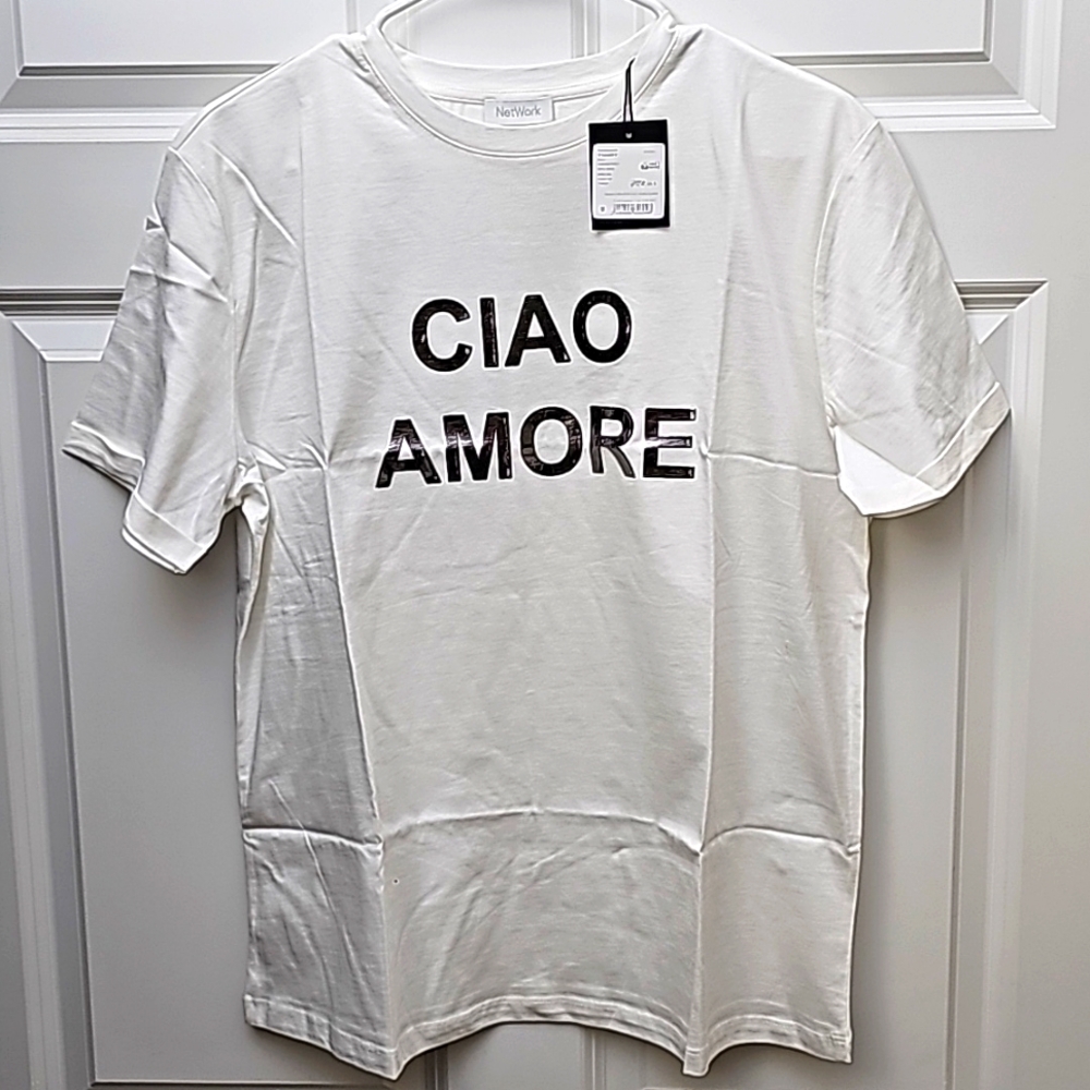 NWT 100% cotton white t shirt
